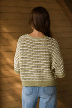 Crochet Knit Cardigan | Olive