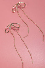 Snake Chain Bow Earrings