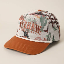 Yeehaw Embroidered Rope Hat | Beige
