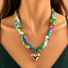 Printed Scarf Necklace