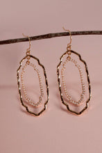 Oval Shaped Pearl Earrings