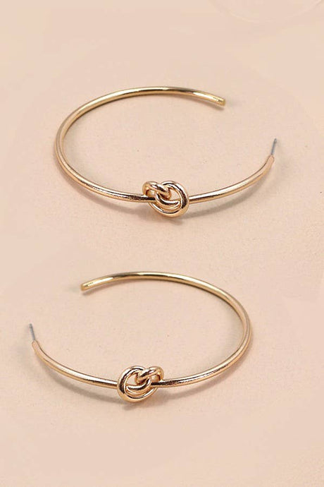 Knot Hoop Earring