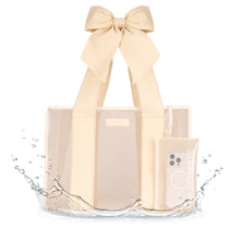 Case-Mate Bow Jelly Tote |  Ecru Raffia