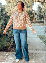 Checkered Gingerbread Sweater | Khaki