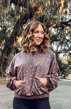 Floral Relaxed Hoodie | Plum