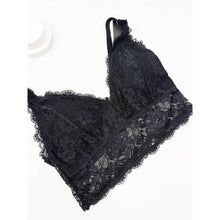 Floral Lace Bralette | Black