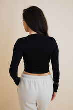 Long Sleeve Crop | Black