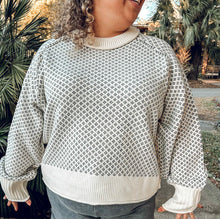 Patterned Cozy Sweater | Cream