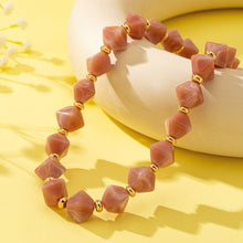 Faceted Resin Briolette Necklaces | Blush