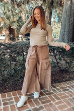 Wide Leg Cargo Utility Pants | Mocha