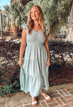 Spring Day Smocked Maxi | Mint