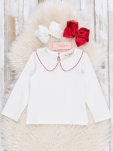Embroidered Reindeer Corduroy Set | Red