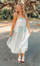 Cotton Patchwork Midi Dress | Multi