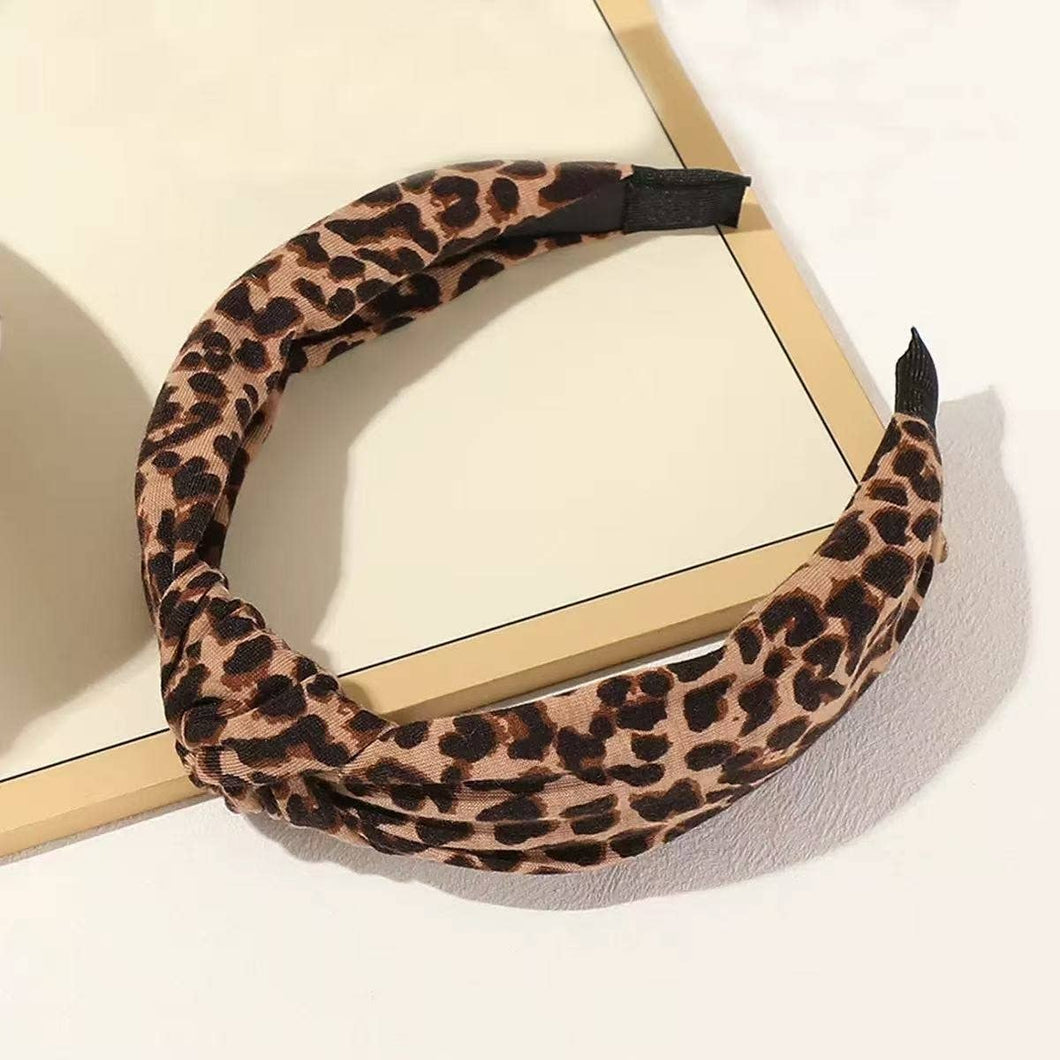 Polka Dot Zebra Knotted Headband