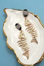 Retro Bone Fish Earring