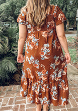Fallon Floral Maxi Dress | Brown