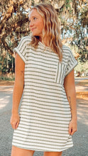 Textured Striped Dress | Sage