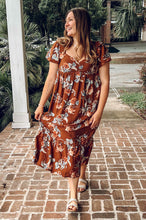 Fallon Floral Maxi Dress | Brown