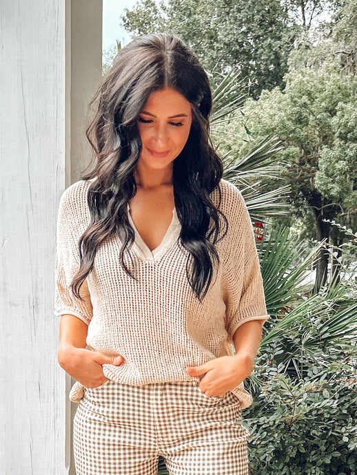 Effortlessly Perfect Knit Top | Natrual