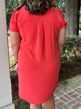 Airflow Shift Dress | Coral