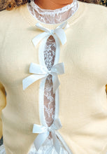 Split Bow Back Sweater | Yellow