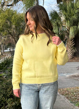 Split Bow Back Sweater | Yellow