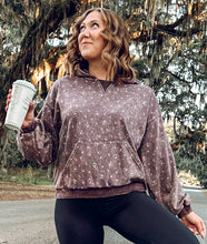 Floral Relaxed Hoodie | Plum