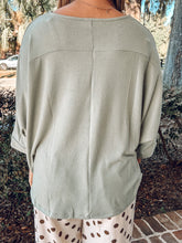 Batwing Oversized Top | Sage