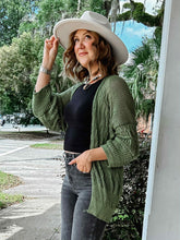 Relaxed Knit Cardigan | Sage