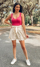 Textured Mini Skirt | Cream