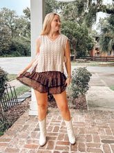 Leopard Tiered Lace Skort