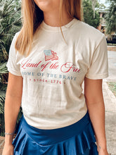 Land Of The Free Tee | Cream