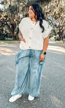 Oversize Button Down Vest | Cream