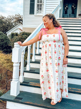Scalloped Tile Maxi Dress Curvy | Pink