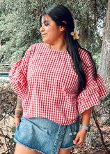 Freedom Gingham Top | Red