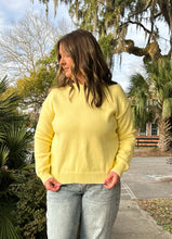 Split Bow Back Sweater | Yellow