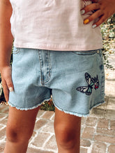 Butterfly Denim Shorts