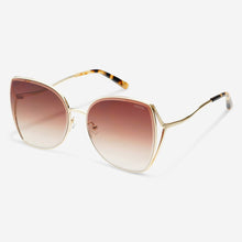 Margot Oversized  Sunglasses | Gold / Brown