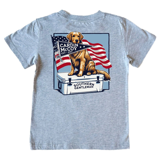 Patriotic Southern Gentleman Tee | Heather Grey