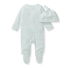 Baby Boy Blue Stripe Jumpsuit + Hat