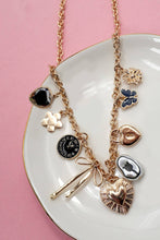 Heart Clock Charm Necklace
