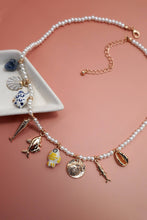 Natural Stone Shell Necklace | Gold