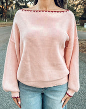 Decked Stitched Sweater | Pink