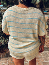 Coastie Striped Knit Set | Yellow/Blue
