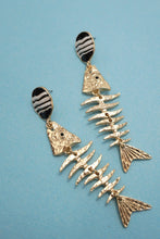 Retro Bone Fish Earring