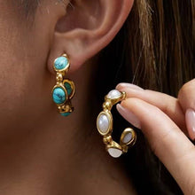 Pearl Hoop Earrings