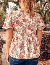 Kate Floral Bow Peplum Top