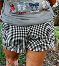 Gingham Boxer Shorts | Black