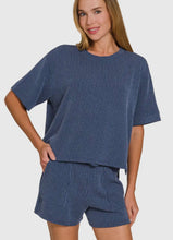 Corded Short Set | Navy