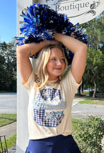 Camden Wildcat Gingham Varsity Letter | Cream